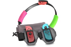 ECHZOVE Zubehör für Nintendo Switch Ring Fit Adventure, 2 Beingurte für Switch Ring Fit Adventure und 2 Griffe für Ringcon, 1 Aufbewahrungstasche für Ringcon.