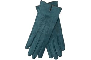 EEM FASHION EEM guantes de señora 100% veganos, aspecto velour, material elástico suave, suave forro polar