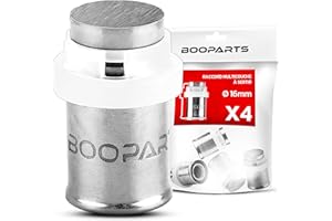 BOOPARTS - 4 pièces - raccord multicouche 16 a sertir contour TH - bouchon/raccord/embout robuste et étanche pour plomberie.