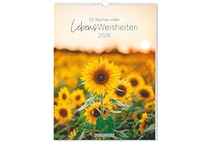 Wochenkalender 2026 LebensWeisheiten: Wochenkalender groß
