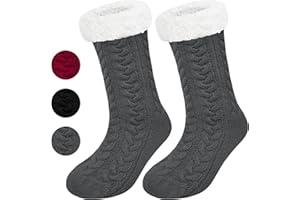 Justay Sowarm Puszyste skarpetki dla kobiet skarpety kapcie ciepłe skarpety do łóżka skarpety antypoślizgowe zimowe skarpety termiczne skarpety świąteczne grube skarpetki prezent dla kobiet