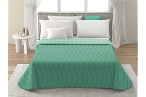MAXIME MAISON - Copriletto Singolo Mezza Stagione (100 gr/mq) Trapuntino Singolo, Trapunta Letto Singolo Leggera e Double Face, Letto Mezza Stagione in Morbida Microfibra, Made in Italy