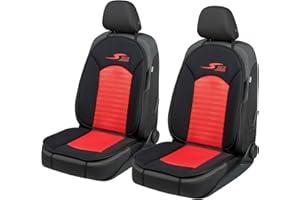 Walser Car Comfort Auto-Sitzauflage S-Race 2 pièces, distinction Très Bien* Housse de siège de voiture, coussin de siège pour voiture, protège-siège universel pour voiture, housse de siège pour sièges