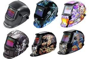 GENERIC WELDING HELMET AUTO DARKENING SOLAR POWERED Welder Helmet Mask with Lens - CE Approved Professional Weld Tig Mig Arc Hi-Tech Grinding Function Protective Gear for Eye Face Protection