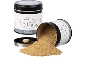 ‎RIMOCO Rimoco N°956 Bio Steinpilzpulver - 100% reines, hocharomatisches Bio Steinpilzpulver, erdig, umami, nussig, kräftig | Bio Anbau (DE-ÖKO-007) | Inhalt: 70g in eleganter Gewürzdose mit Aromadeckel