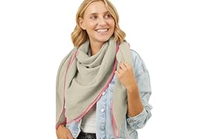 Salt & Sand Musselin Tuch Damen PREMIUM QUALITÄT/Schals & Tücher für Damen/Halstuch Damen/XXL Damen Schal aus 100% Baumwolle - ÖKO-TEX 100 - besonders hautfreundlich