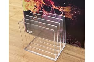 cubix Schallplattenständer Acryl, Ständer für 30 Platten, Plattenaufbewahrung in neuem Stil, Klar, funktionell, Top Design, Top-Material Acryl, nur 16 x 16 x 16 cm.