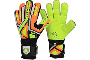 Renegade GK Fury Gants De Gardien De But (Tailles 7-11, Level 4) 4+3MM Giga Grip & Pro-Tek Fingersaves | Excellent Poigne & Protection | Gant Gardien de But Adulte, Homme, Junior