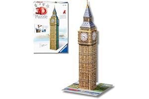 Ravensburger - Puzzle 3d Adultos Big Ben | Puzzles 3d Para Adultos Y Niños De 8 Años O Más | Maquetas Para Montar De 216 Piezas | Regalos Niños 8 Años O Más