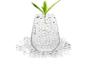 CAKKONE Wasserperlen Durchsichtig 15000 Stücke, Water Beads Wasserperlen für Pflanzen Ungiftig Wiederverwendbare, Wasserkugeln Vase Füllstoff und Deko Aquaperlen Wasser Perlen Bioabbaubar