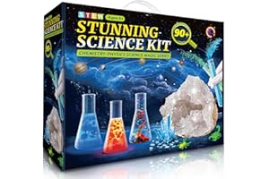 Mystooy Zestaw eksperymentów dla dzieci od 5, 6, 7, 8, 9, 10, zestaw eksperymentalny, STEM, aktywność, nauka, zabawka prezent dla 6-letnich chłopców i dziewczynek, zestaw chemiczny laboratorium,