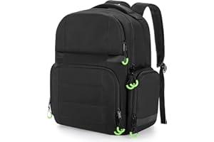 PGmoon Sac à Dos Compatible avec Xbox Series X/S, Étui de Transport avec Espace de Rangement Séparé pour Console, Casque, Contrôleurs, Plusieurs Poches pour Accessoires de Jeu (Conception Brevetée)