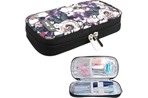 ‎YOUSHARES YOUSHARES Insulin Kühltasche - Medikamenten Kühlbox Diabetiker Tasche für Diabetikerutensilien Halten Sie die Vorräte Sicher und Kalt, Diabetes Pen Etui Klein für Reisen Flugzeug (Grau)