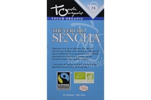 Touch Organic Thé Vert Bio Sencha 24 Sachets 48 g - Paquet de 6