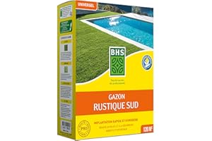 BHS GRS3 | 3kg | 120 m² | Gazon Rustique Sud | Gazon plus résistant et mieux protégé | Résistance aux conditions sèches grâce à la Fétuque élevée |