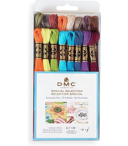 DMC Gold Concept Filo Da Ricamo Stampato 8 Metri, Colore 644, Cotone Mouline 100%, Per Punto Croce E Ricamo Creativo, Bobina Filo Di Qualità Premium