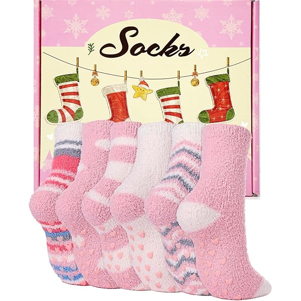 QKURT 2 Paires De Chaussettes Montantes, Chaussettes Hautes Moelleuses, Femmes Filles