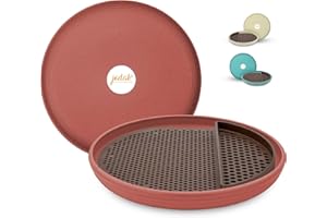 JODAK LIFESTYLE PRODUCTS JoDaK Vogeltränke und Insektentränke (Terracotta) Vogelbad stehend groß, Kunststoff frostsicher und Winterfest, Garten-Dekoration, Balkon Deko Schale