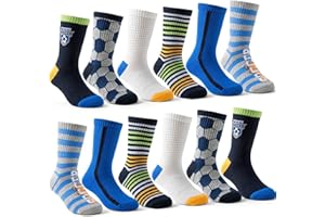 Cirorld Skarpety Dziecięce Chłopięce 6 Par Skarpety Trekkingowe Szkolne Skarpetki Bawełniane 2-14 Lat
