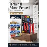 Transformacion 2800 Par&ccedil;a Terminal Sıkma Pensesi + Y&uuml;ks&uuml;k Sıkma Pensesi Kablo Pabucu Seti HSC8 6-4A 722484 723508