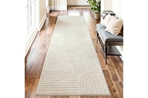 Famibay löparmattor för hall halkfri 80 x 300 cm halllöpare beige tvättbar hallmatta löpare extra lång för kök sovrum tvättst