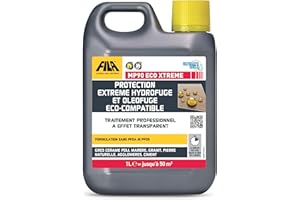 FILA Surface Care Solutions, MP90 ECO XTREME, Protecteur pour la Pierre, le Marbre, le Quartz, le Granit, le Béton, le Grès Poli, 1L