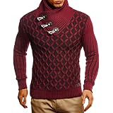 LEIF NELSON Herren Strickpullover Mit Schalkragen – Slim Fit, Langarm, Aus Weichem Material – Perfekt Für Herbst & Winter