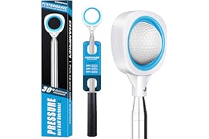 CHAMPKEY Golf Ball Retriever Double-Sided - Durable Stainless Steel Shaft with Non-Slip Grip | Golf Accessory for Water Hazards & Course Rough | Select from 9Ft/12Ft/14.5Ft/16.3Ft Lengths