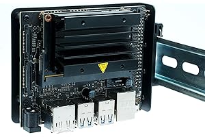 KKSB CASES KKSB Support de fixation sur rail DIN pour Nvidia Jetson Nano Dev Kit, Orin et Xavier NX – Plusieurs positions de fixation