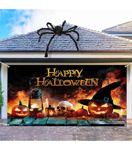 MAGQOO Hexen-Banner Mit Glitzer - 'Drink Up' Schriftzug, Schwarz-lila, Für Halloween & Mottopartys