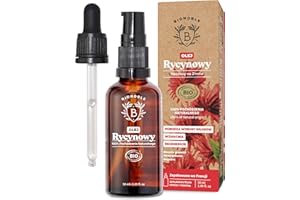 Bionoble Olej rycynowy bio 50 ml – 100% czysty, naturalny i tłoczony na zimno – rzęsy, brwi, włosy, broda, paznokcie – wegański i cruelty free – olej rycynowy – butelka szklana + pipeta + pompka