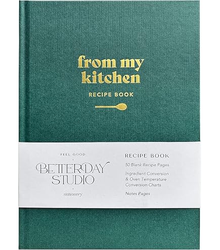 Lanpn Libro Di Ricette Il Io Ricettario A5 In Pelle, Quaderno Per Ricette Da Scrivere, Recipe