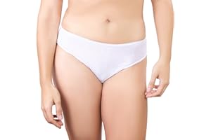 One-Wear Bragas Desechables Súper Suave y Ligera de Algodón para Mujer (Lote de 5) - Ropa Interior de un Solo Uso para Maternidad Hospitales Viajes SPA Masajes