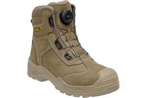 DEWALT Richardson Men's Nubuck Leather, Wide Fitting, BOA Fastener, Steel Toe Safety Work Boot