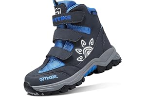 ASHION Dziecięce buty zimowe, buty trekkingowe, buty zimowe, buty na śnieg, dla dziewcząt, buty trekkingowe, dla chłopców, buty bawełniane, ciepłe buty trekkingowe