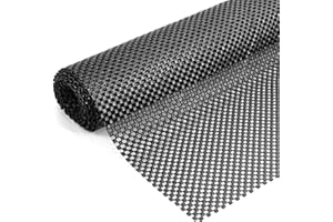 INMOZATA 120 x 180 cm Multipurpose Non Slip Mat, Thick 400gsm Rug Padding Underlay, Large Anti Slip Gripper Roll, Shelf Drawer Liner, for Carpet Car Roof Home Office, Black
