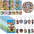 Pianocean Cute Puppy Party Bag Fillers, 85PCS with Slap Bands, Sticker, Keychain, Party Bags, Kids Birthday Party Bag Filler