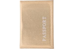 Spirtan Passport Holder Travel Wallet Cover Choisissez Parmi différentes Couleurs (Shiny Gold)