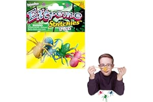 Deluxebase Extreme Stretchies - Ragno Pacchetto con 4 Piccoli Giocattoli Elastici a Tema Animali Spaventosi. Perfetti per i Bambini e ottimi per Le Feste