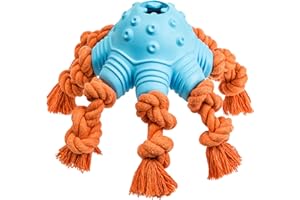 LEGEND SANDY Juguete masticable grande para perros de raza mediana/grande, juguetes duraderos para perros para aburrimiento y estimulación, juguete interactivo de cuerda de tirón de guerra para pequeños