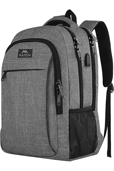 Sac à Dos Vintage Tzowla Pour Ordinateur 15,6" - Toile - Port USB - Poche RFID - 25-30 L - 11
