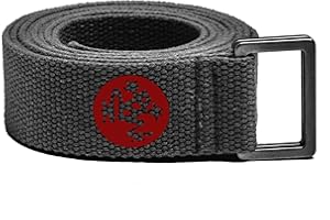 Manduka Unfold Yoga Strap – Strong, Durable Cotton Webbing with Adjustable Buckle for Secure, Slip-Free Support for Stretching, Yoga, Pilates and General Fitness.