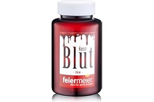 ‎PARTYMARTY PartyMarty PartyMarty Kunstblut Filmblut Blut rot/künstliches Blut für Halloween Vampirblut / 250ml für Vampier Zombie Horror