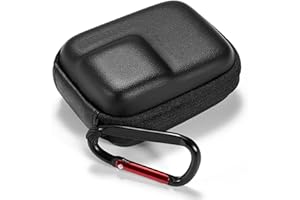 WINDFROMORT Torba do przechowywania DJI Action 4/3, wykonana z materiału PU, twarda i wodoszczelna, przeznaczona do kamery DJI Osmo Action 4/3 oraz jej akcesoriów (Czarny)