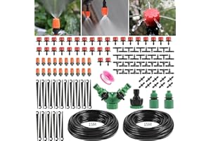 StarryTiger Zestaw do nawadniania ogrodu, 149 sztuk, 30 m, zestaw nawadniający, mikro-automatyczna szklarnia, nawadnianie ogrodu, szklarni i kwiatów