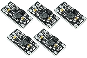 TECNOIOT 5 uds Mini DC-DC Boost Step Up módulo de Placa convertidora 3,7 V a 5V 8V 9V 12V Salida