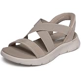 Skechers Go Walk Flex Sandalet - Parıldayan Eller Serbest Slip-ins SandaletKadın