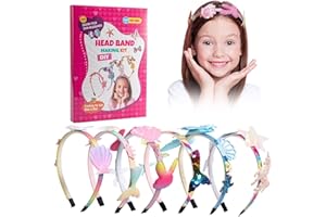 HBAID Make Your Own Mermaid Headbands for Girls, Creative Mermaid Gifts for Girls 5 Years Old, Birthday Gifts for Kids 5-12, Arts & Crafts Presents for Children - Hair Accessories for Girls