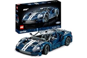 LEGO Technic 2022 Ford GT Car Model Kit for Adults to Build, 1:12 Scale Supercar with Authentic Features, Advanced Building Set, Collectible Gift For Men & Women 42154