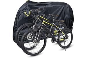 FAIREACH Funda Bicicleta Exterior Impermeable, Cubierta Bicicleta con Tejido 210D Premium, contra Lluvia Sol Polvo para Bicicletas de Montaña y Carretera, Funda Bicicleta Plegable con Bolsa de Almacenamiento